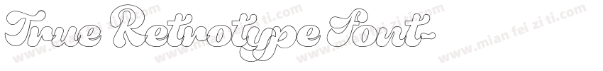 True Retrotype Font字体转换